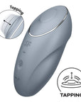 Satisfyer Tap & Climax 1 Blue/Grey Stimulators Satisfyer