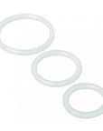 Trinity For Men Penis Rings Set Of 3 Silicone Clear Cock Rings Trinity for Men