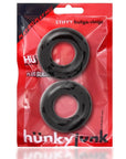 Hunkyjunk Stiffy 2-Pack Bulge Cockrings Tar Ice Default Title Cock Rings Hunkyjunk