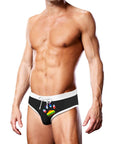 Prowler Swim Brief Black Oversized Paw Medium Apparel for Men Prowler