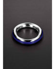 Shots Steel Cazzo Tensions Stainless Steel Cockring 1.6Inch Blue