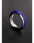 Shots Steel Cazzo Tensions Stainless Steel Cockring 1.6Inch Blue