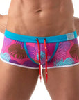 Floral Swim Trunk Pink - Size : XL Apparel for Men TOF Paris