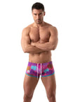 Floral Brazilian Swimsuit Pink - Size : M Default Title Apparel for Men TOF Paris