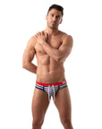 Iconic Swim Briefs - Sailor Navy Blue - Size : S Default Title Apparel for Men TOF Paris
