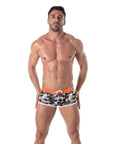 Iconic Swim Trunks - Grey Camouflage - Size : S Default Title Apparel for Men TOF Paris