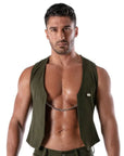 Patriot Chain Vest - Khaki - Size : M Default Title Apparel for Men TOF Paris