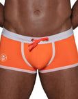 Neon Swim Trunks Orange - Size : L Apparel for Men TOF Paris