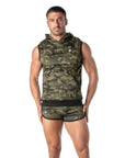 Army Sleeveless Hoodie - Size : L Default Title Apparel for Men TOF Paris