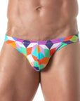 Print Swim Mini Briefs Purple - Size : S Apparel for Men TOF Paris