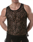 Lace Tank Top - Size : L Apparel for Men TOF Paris