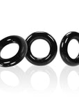 Willy Rings 3-Pack Cockrings Black Cock Rings Oxballs