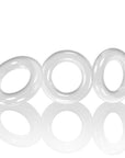 Willy Rings 3-Pack Cockrings White Cock Rings Oxballs