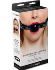 Whipsmart Diamond Ball Gag Black Default Title Gags Whip Smart