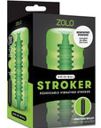 Zolo Original Squeezable Vibrating Stroker Vibrating Stroker Green Default Title Masturbators Zolo