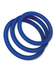 Zolo Classic Stretchy Silicone Cock Ring Blue Cock Rings Zolo