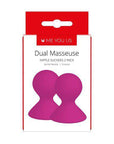 Me You Us Dual Masseuse Silicone Nipple Suckers 2 Pack Purple - Adult Outlet