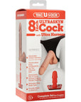 Doc Johnson Vac U Lock Ultraskyn Cock With Ultra Harness 8Inch Vanilla - Adult Outlet