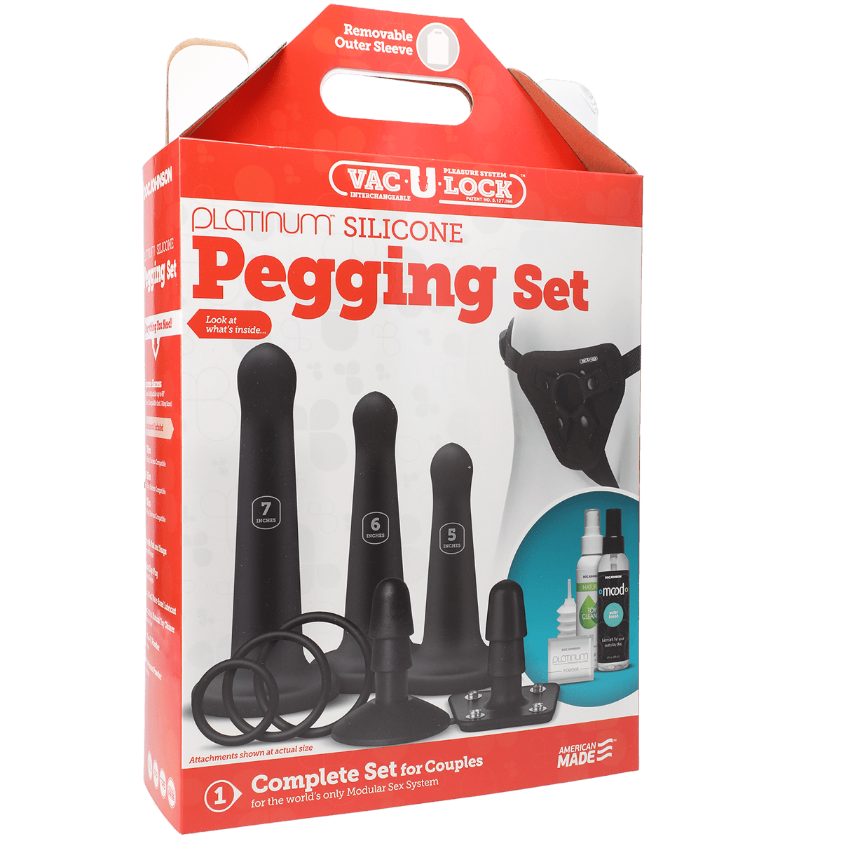 Doc Johnson Silicone Pegging Set - Adult Outlet