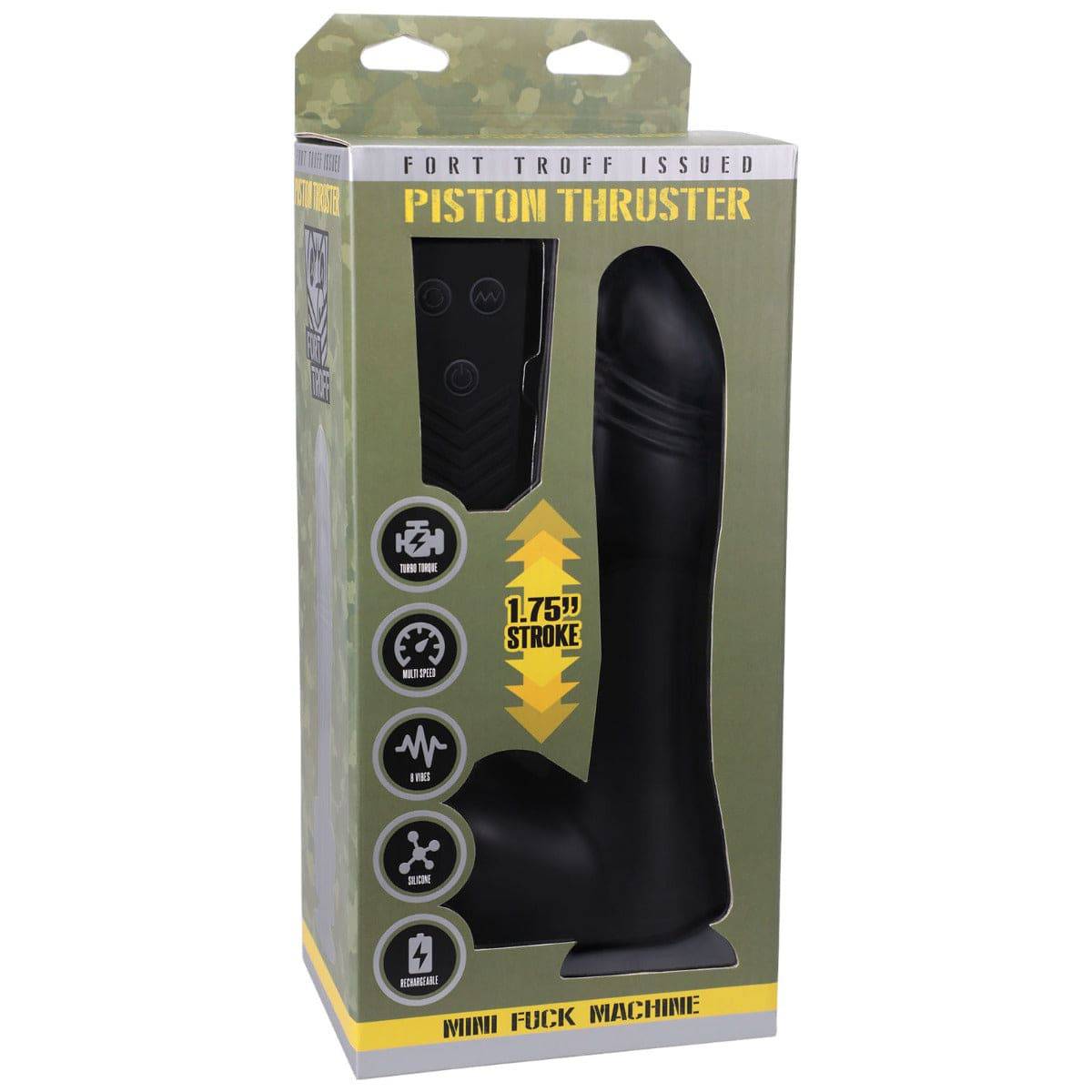 Fort Troff Piston Thruster Mini Fuck Machine Rechargeable Silicone With Remote - Adult Outlet