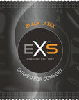 Exs Black Latex Condoms 12 Pack - Adult Outlet