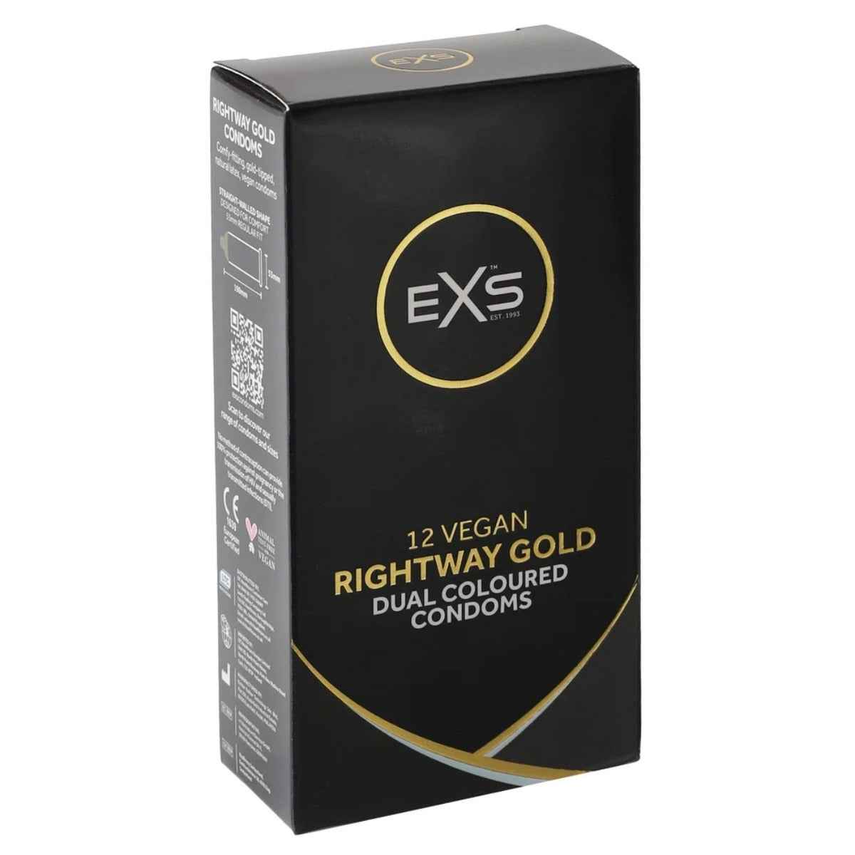 EXS Rightway Gold Condoms 12 Pack