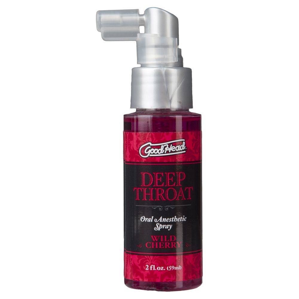 Goodhead Deep Throat Spray Cherry Transparent 2oz - Adult Outlet