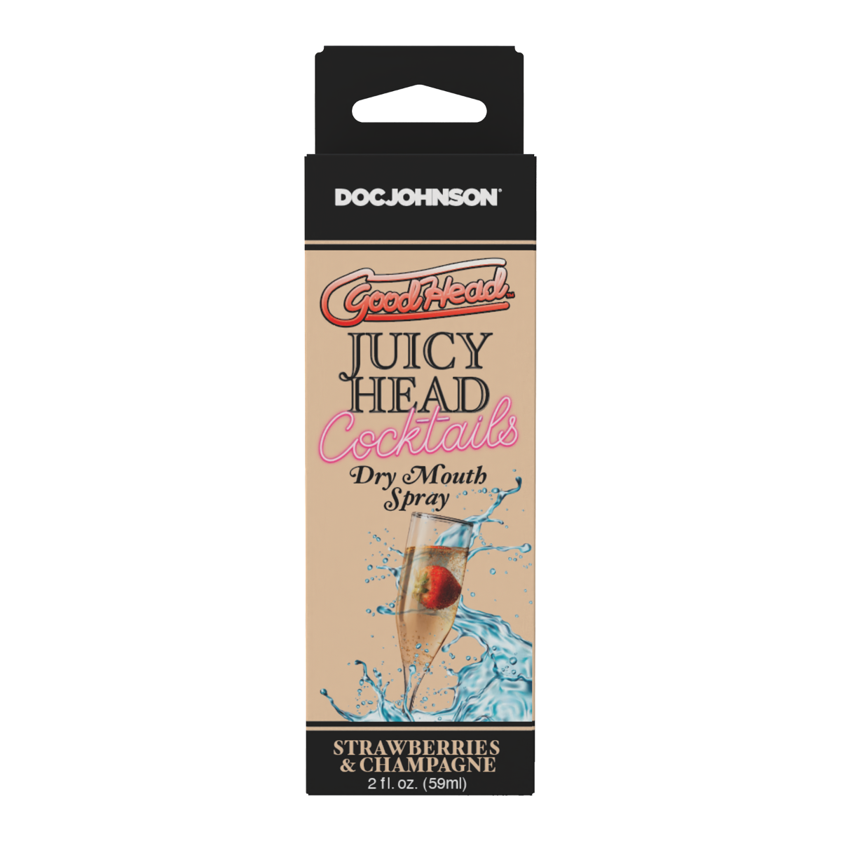 GoodHead Juicy Head Cocktails Dry Mouth Spray Strawberries & Champagne 2 oz.