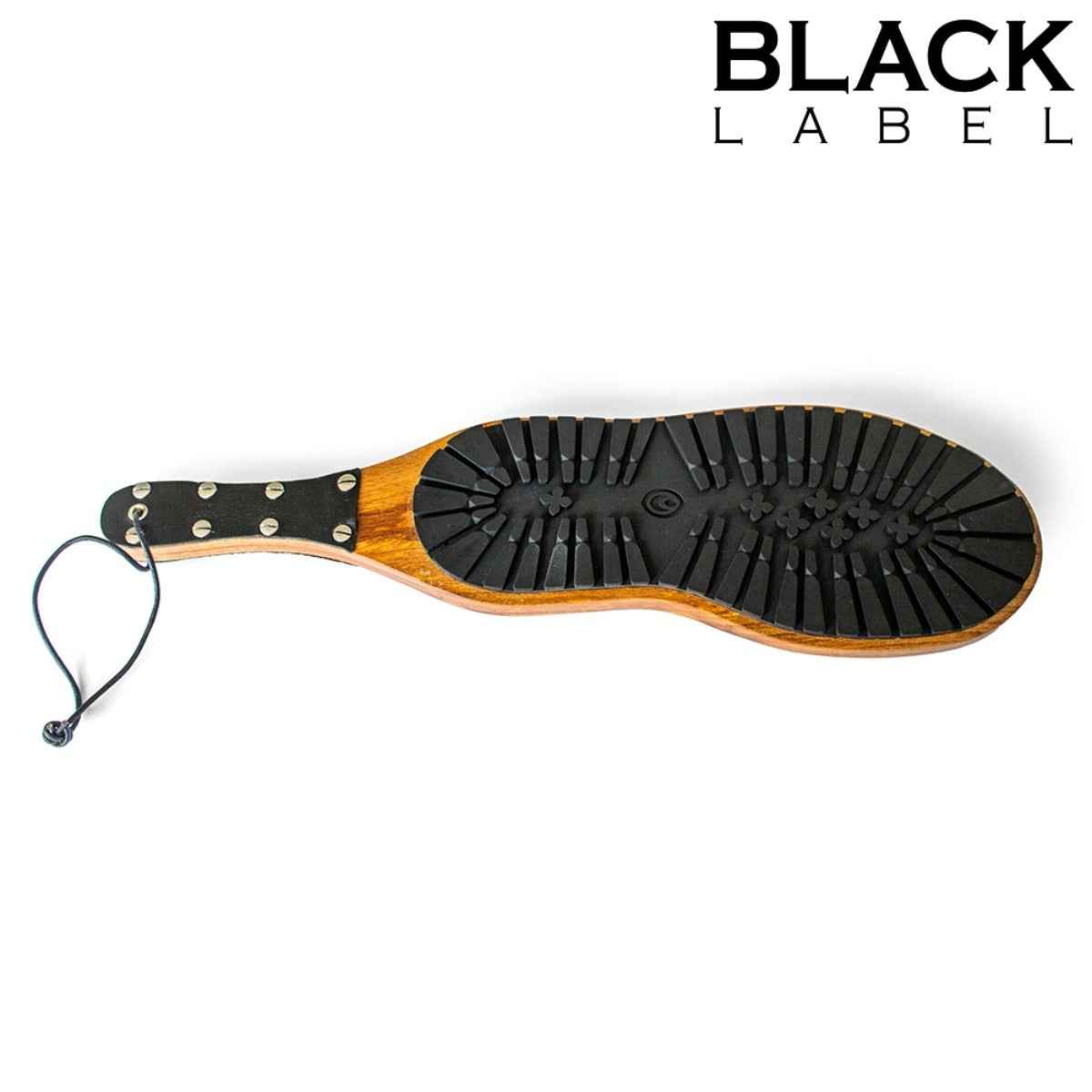 Wooden Boot Paddle - Black/Brown