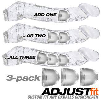 Adjustfit Insert 3 Pack Clear - Adult Outlet