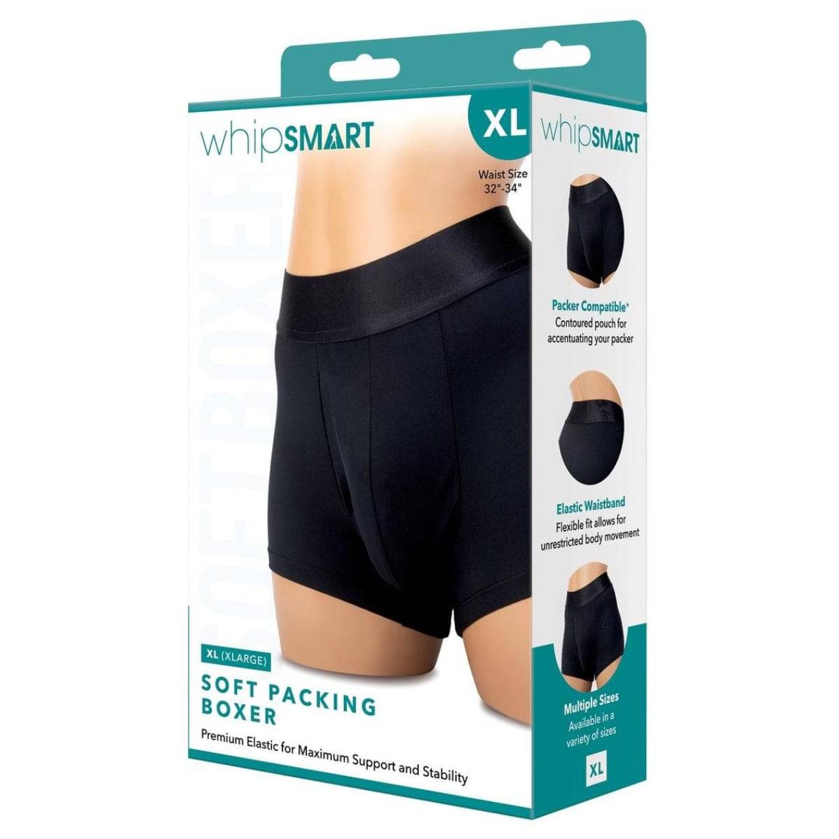 Whipsmart Soft Packing Boxer Black XLarge - Adult Outlet