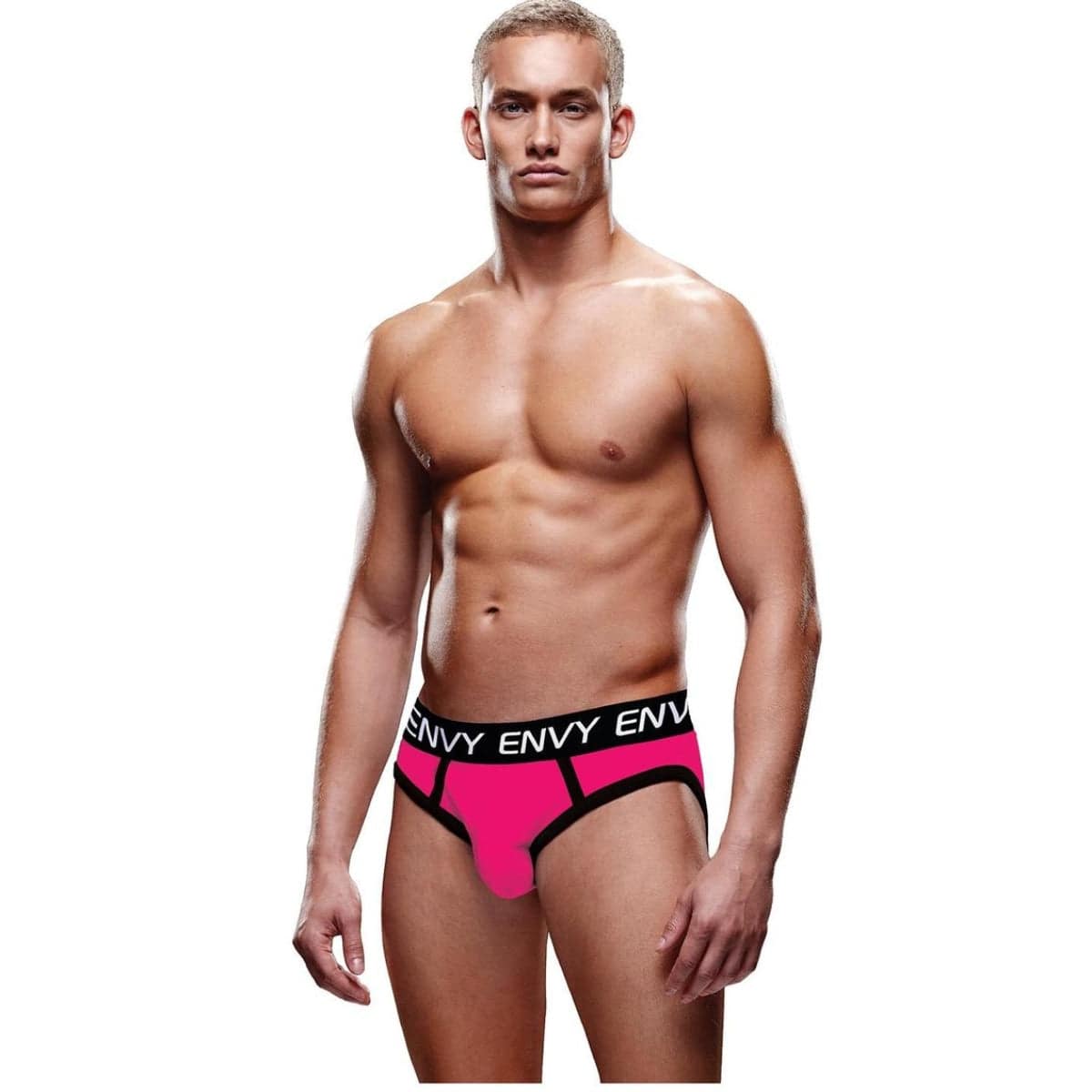 Solid Envy Jock - Pink/Black - M/L - Adult Outlet