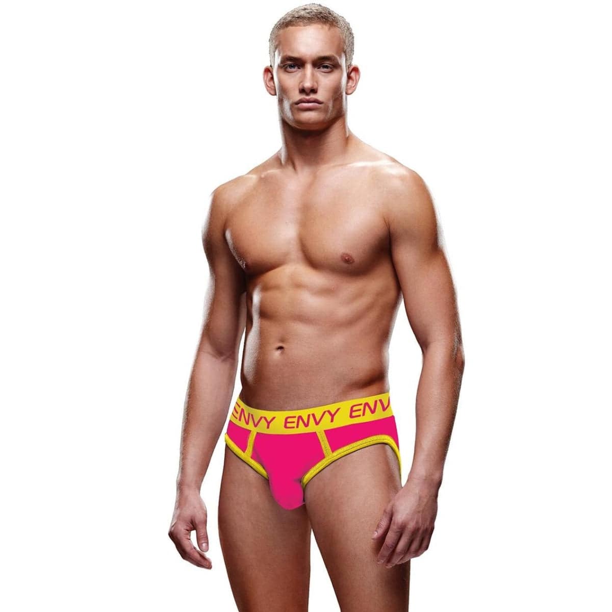 Solid Envy Jock - Pink/Yellow - M/L - Adult Outlet