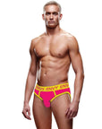 Solid Envy Jock - Pink/Yellow - S/M - Adult Outlet