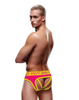 Solid Envy Jock - Pink/Yellow - S/M - Adult Outlet