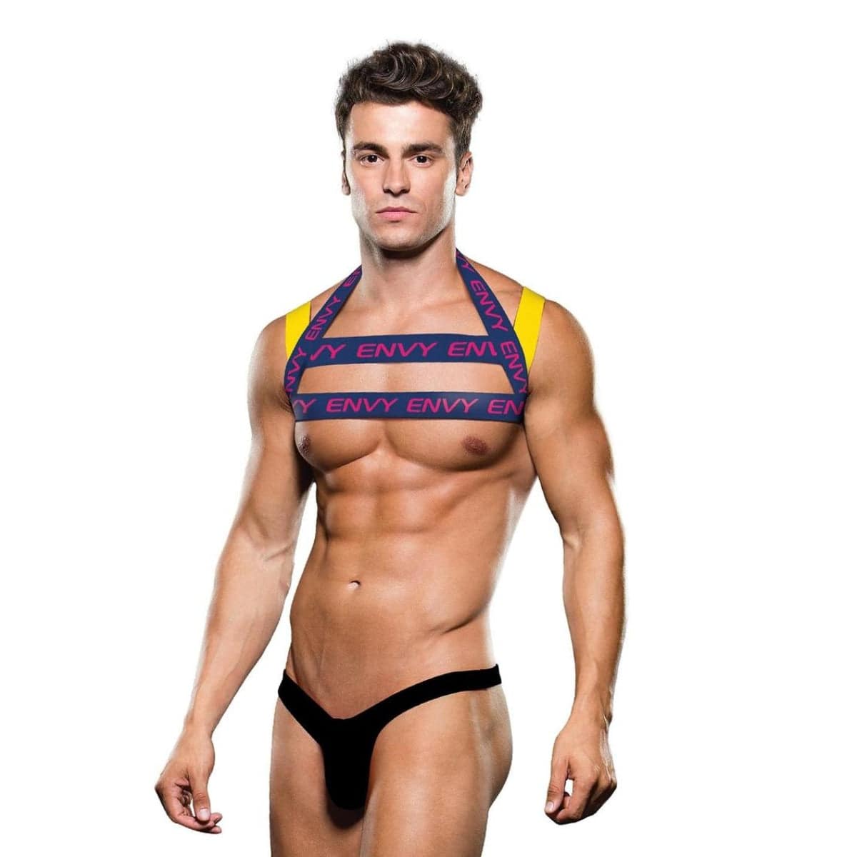 Envy Logo Harness - Blue/Yellow - L/XL - Adult Outlet