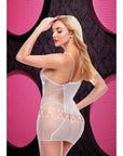 Sexy Fishnet Mini Dress - White - Q - Adult Outlet