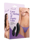 Lace Panty & Rechargeable Remote Control Panty Vibe-Purple-Q - Adult Outlet