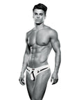 Envy Bulge Thong - White - S/M - Adult Outlet