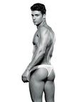 Envy Bulge Thong - White - S/M - Adult Outlet