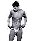 Envy Bad Boy Thong - White - S/M - Adult Outlet