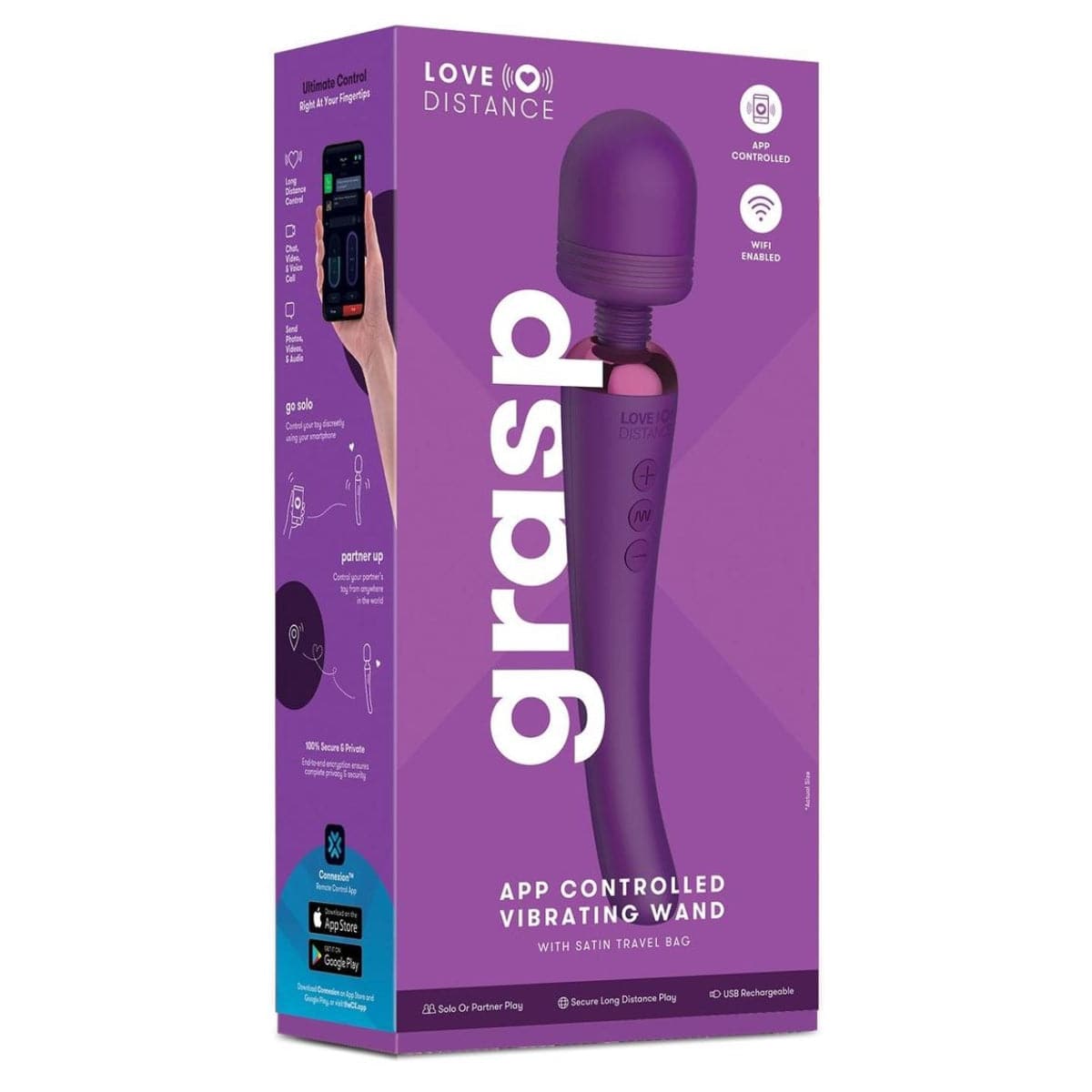 Love Distance Grasp Wand Massager - Adult Outlet