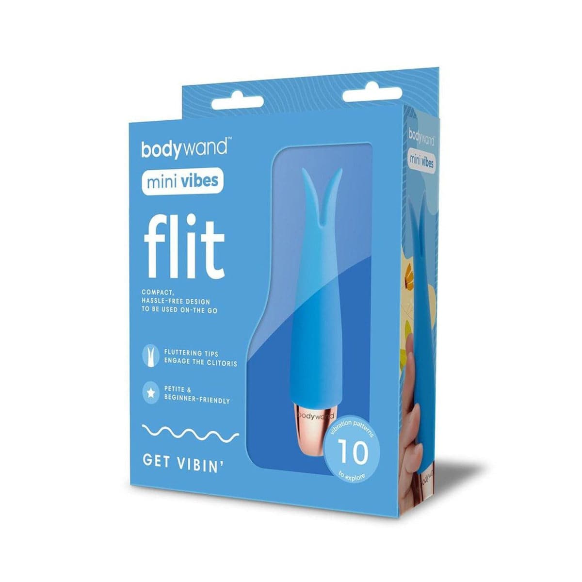 Bodywand Mini Vibes Flit Vibrator Blue - Adult Outlet