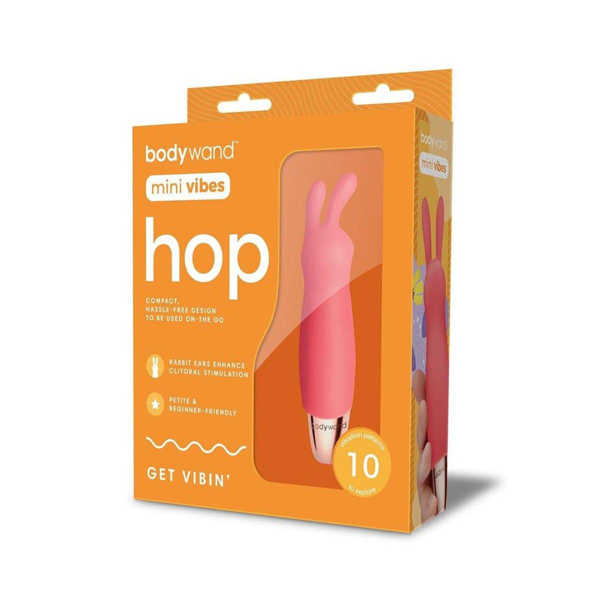 Bodywand Mini Vibes Hop Vibrator Coral - Adult Outlet