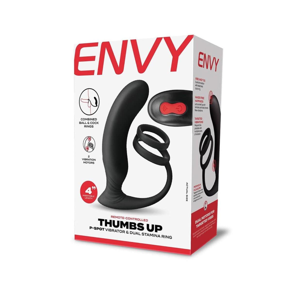 Envy Remote Prostate Vibe & Cock Ring - Adult Outlet