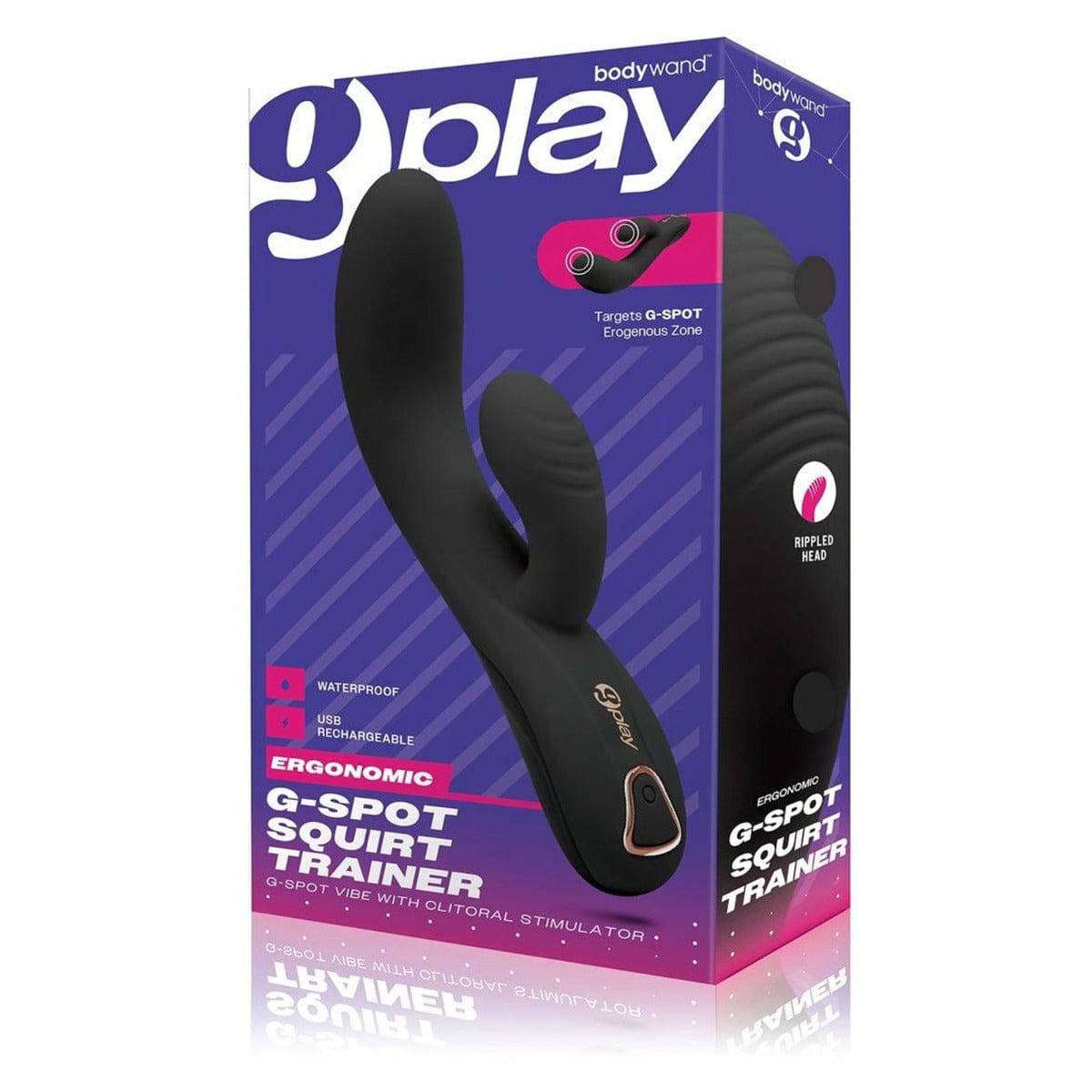 Bodywand G Play Ergonomic G Spot Squirt Trainer Vibrator And Clitoral Stimulator Black - Adult Outlet