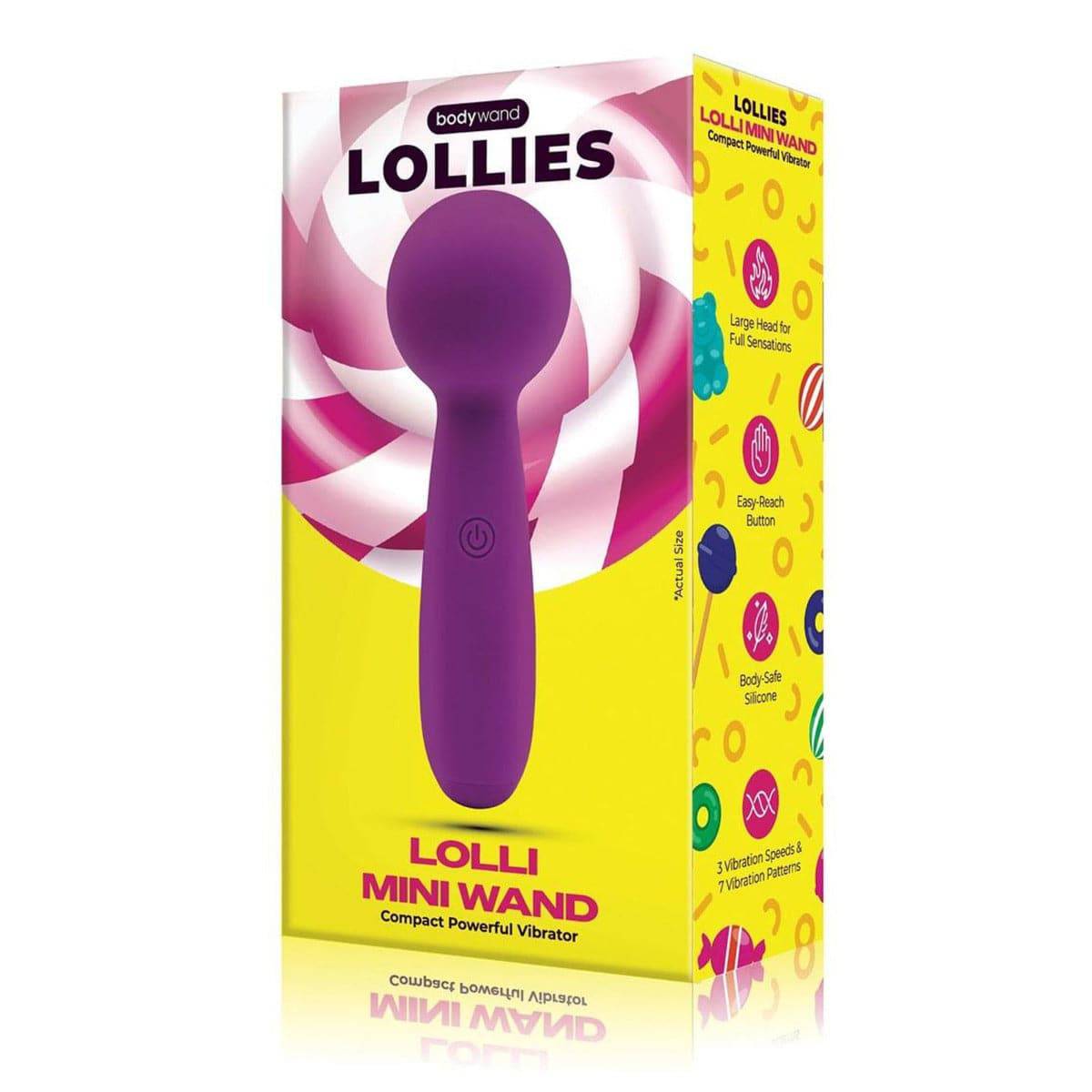 Bodywand Lollies Mini Lolli Wand Massager Purple - Adult Outlet