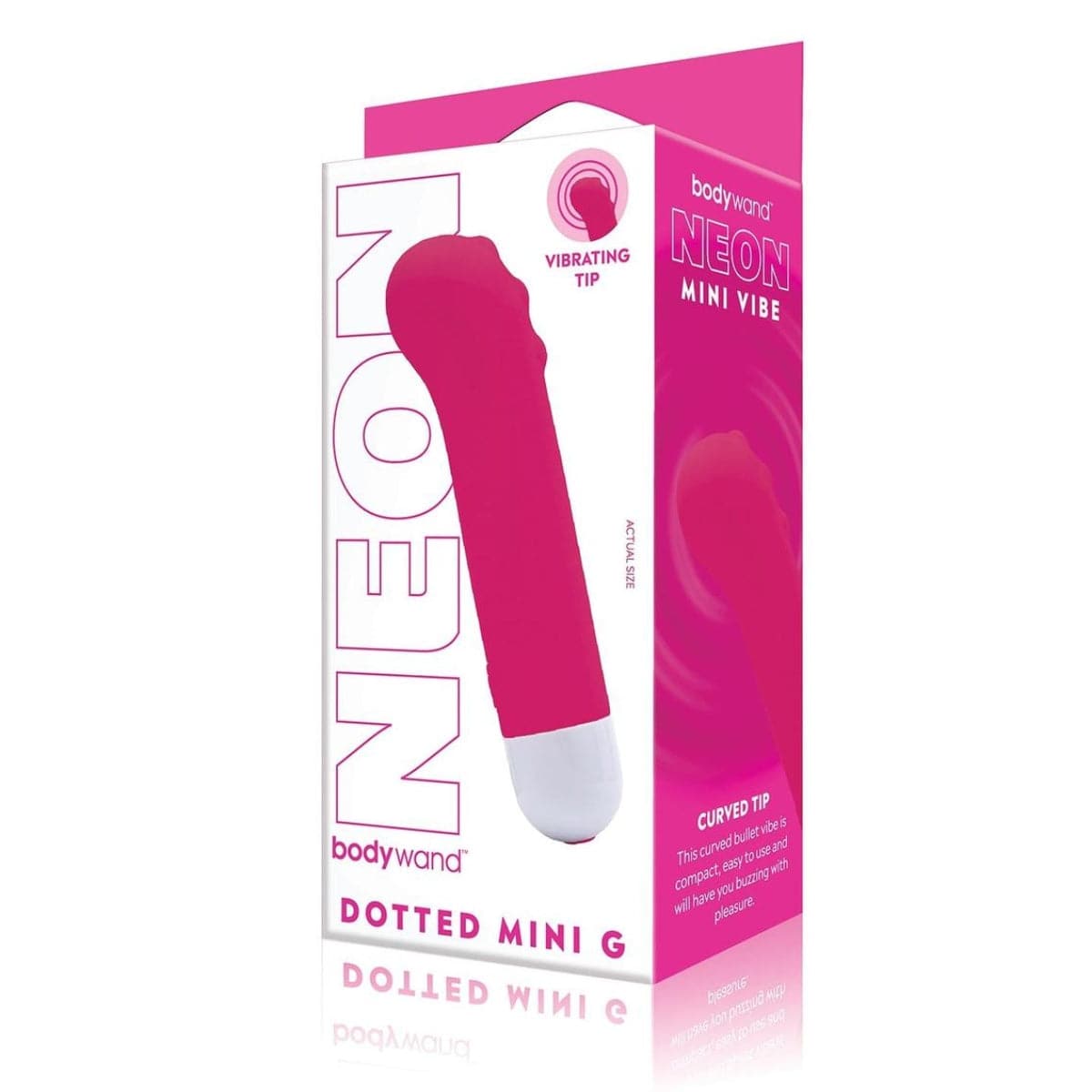 Bodywand Dotted Mini G Neon Pink - Adult Outlet