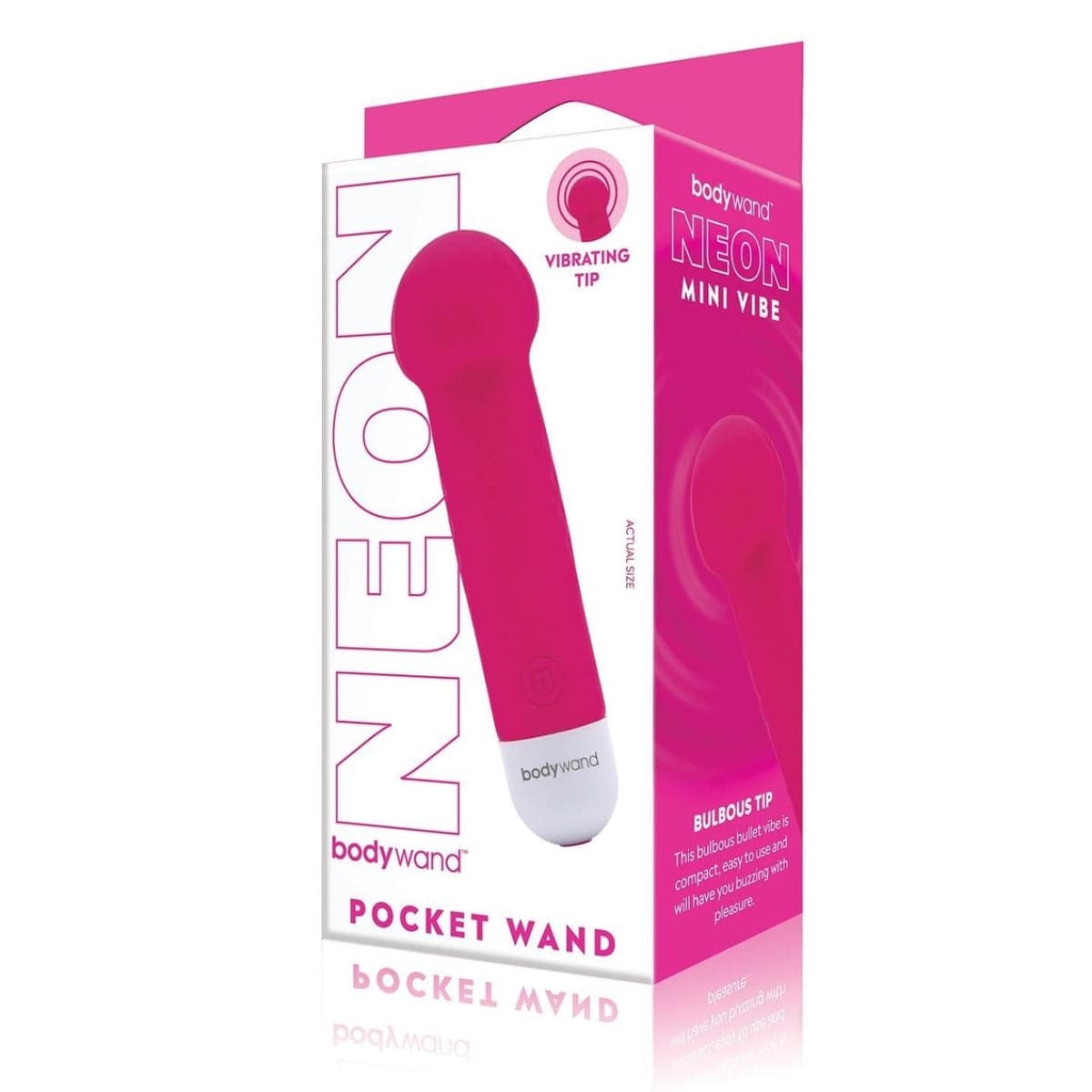 Bodywand Mini Pocket Wand Neon Pink - Adult Outlet