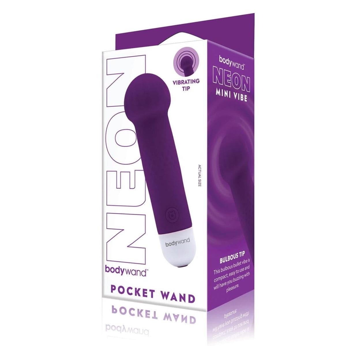 Bodywand Mini Pocket Wand - Neon Purple - Adult Outlet